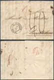 Germany 1843 Stampless Cover + Content Elberfeld Amsterdam NL DB.504