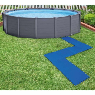 Intex Protecții de podea piscină, 8 buc., albastru, 50x50 cm foto