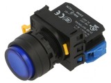 Comutator acţionat prin apăsare 22mm cu indicator LED