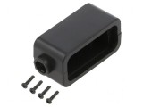 Carcasă universală ABS neagră 22mm x 51mm x 24mm UL94V-0