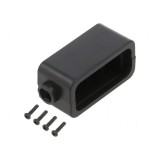 Carcasă universală ABS neagră 22mm x 51mm x 24mm UL94V-0
