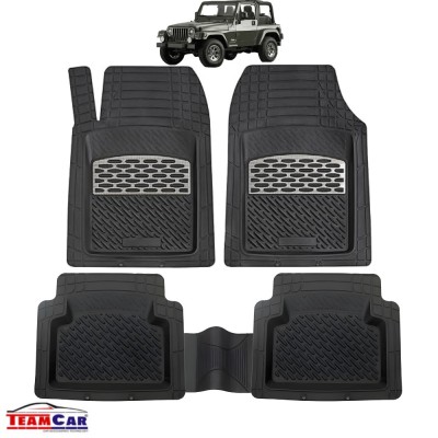 Jeep Wrangler TJ Covorase Auto TeamCar&amp;reg; Tip Tavita Compatibile (1997&amp;ndash;2006) Silver foto