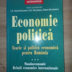 Economie politica. Teorie si politica economica pentru Romania 3- I. D. Adumitracesei, N. G. Niculescu