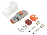 Conector alimentare DC tată pe cablu AMPHENOL GEC IP67 40-125&deg;C
