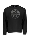 Bluză bărbați cu decolteu la baza g&acirc;tului și imprimeu cu logo, Negru, M, 2XL, L, XL