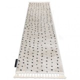 Covor, Traversa Berber SYLA B752 puncte cremă - pentru bucătărie, hol și coridor, 80x200 cm