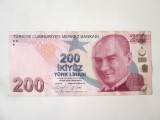 Turcia 200 Lirasi/Lire 2009,bancnota din imagini