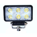 Proiector cu LED din metal dreptunghiular 18W 12/24V Kamar Garage AutoRide