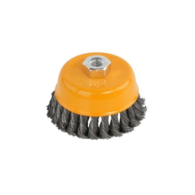 Perie de sarma tip cupa cu noduri rasucite ROTOR 100mm M14 Innovative ReliableTools foto