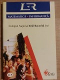 Colegiul National Emil Racovita Iasi: Matematica, informatica nr. 9