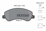 Set placute frana TEXTAR 2448404