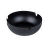 Scrumiera rotunda din metal, Negru, 10.5x3.5 cm, ATU-088662, Oem