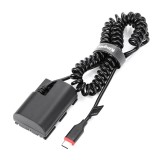 Alimentator USB-C LP-E6 LP-E6N pentru Canon 90D 80D 70D 60D 7D II 6D II 5D II III IV EOS R R6 R7 R5C