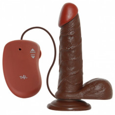 Vibrator Real Rapture Brown 6.5inch Negru foto