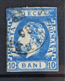 Timbre 1871 Carol l cu barba. 10 bani