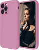 Husa de protectie din silicon pentru Apple iPhone 14 Pro, SoftTouch, interior microfibra, Mov Lilac, Oem