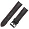 Curea piele, compatibila Huawei Watch Fit 3, adaptor inclus, telescoape QR, 20mm, Negru/Rosu