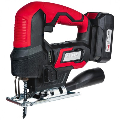 Fierastrau pendular cu prindere rapida cu acumulator RDP-KJS20, 80 mm, 2 Ah, Raider 030178 foto
