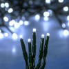 Instalație de Lumini de Crăciun cu LED, 300 Beciuri, Lungime 14.95m, Culoare Alb Rece, Cablu Verde, Oem