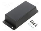 Carcasă universală ABS neagră SUPERTRONIC 55mm x 103mm x 28mm