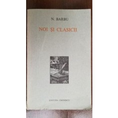 Noi si clasicii-N. Barbu