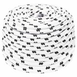 Cumpara ieftin Franghie impletita pentru barca, alb, 6 mm x 25 m, poliester