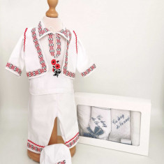 Set Botez Traditional Raul 24 , 2 piese costumas traditional si trusou Botez Traditional