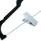 Umeraș Catifelat cu Clips, Negru, CMCLASS - 3