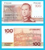 Luxemburg (pick 58) 100 Francs 1986 UNC serie: P791248; Marele Duce Jean