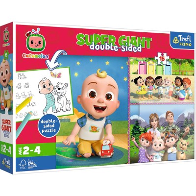 PUZZLE TREFL PRIMO SUPER GIANT 15 COCOMELON foto