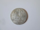 Italia 1 Lira 1912 argint,moneda din imagini la cel mai mic pret,diametrul=23 mm,greutate=5 grame