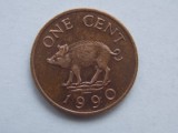 ONE CENT 1990 BERMUDA, America de Nord