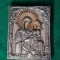 ICOANA ROMANEASCA DE ARGINT PICTATA PE LEMN anii 1800