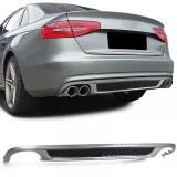 Insert de difuzor sportiv posterior cu plasa, potrivit pentru Audi A4 B8 Sedan Avant 07-11 Performance AutoTuning
