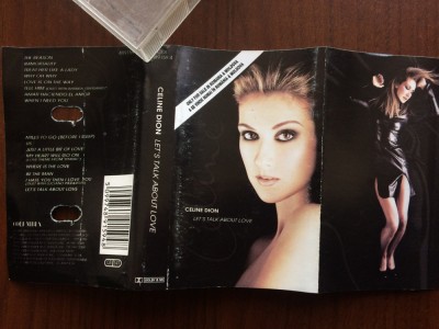 Celine Dion Let&amp;#039;s Talk About Love 1997 caseta audio muzica pop usoara columbia records romania foto