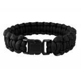 PARACORD - BRATARA SUPRAVIETUIRE 15MM - NEGRU