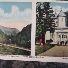 Carte postala Baile Slanic Moldova, biserica, necirculata,perfecta