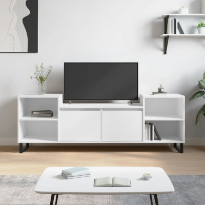 Comoda TV, alb, 160x35x55 cm, lemn prelucrat GartenMobel Dekor foto