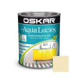 Vopsea pentru lemn / metal, Oskar Aqua Lucios, interior / exterior, pe baza de apa, crem diafan, 0.6 L