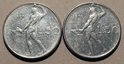 50 lire Italia - 1977, 1978 foto