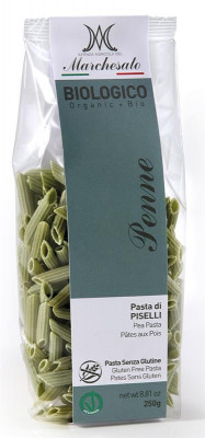 Penne din Mazare Verde Fara Gluten Bio Marchesato 250gr foto