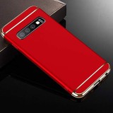 Husa Samsung Galaxy S10 Plus Elegance Luxury 3in1, Protectie Completa, Anti-soc, Slim, Rosu