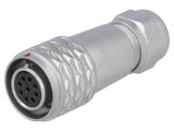 Mufă Mamă SF12 9 PIN IP67 3A 125V Lipire pe Cablu