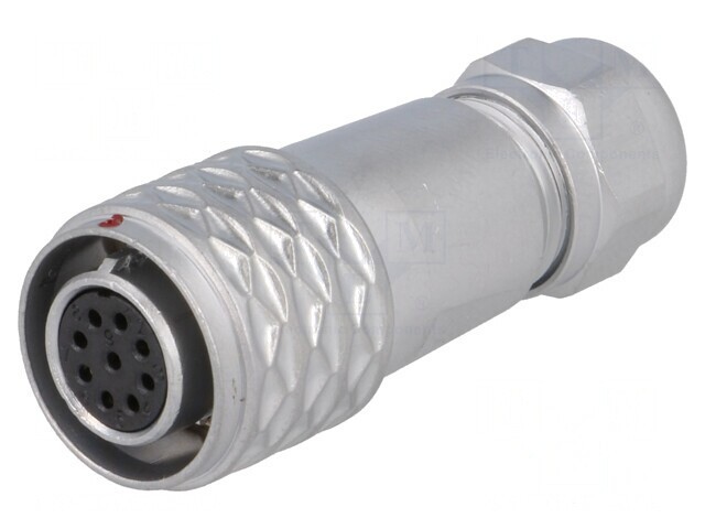 Mufă Mamă SF12 9 PIN IP67 3A 125V Lipire pe Cablu