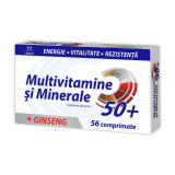 Multivitamine si minerale 50+ cu ginseng, 56 comprimate, Zdrovit