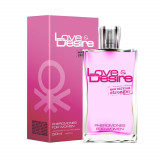 Parfum incitant pentru femei. Feromoni pentru &icirc;nt&acirc;lniri. Love &amp;amp; Desire pentru femei 50 ml.