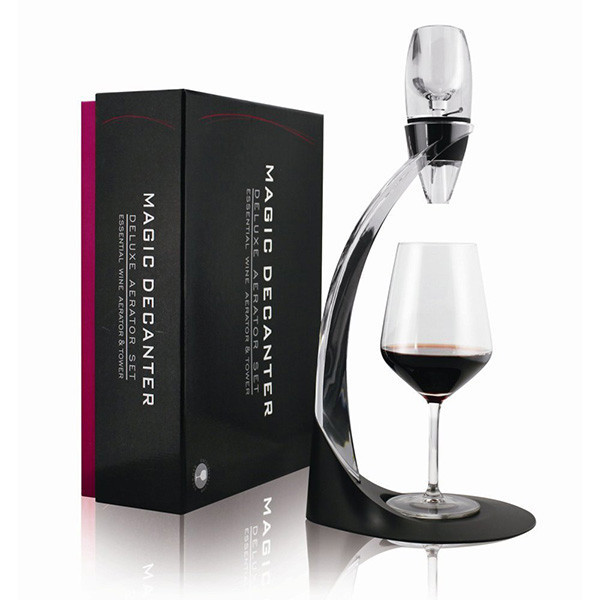 Decantor de vin cu suport