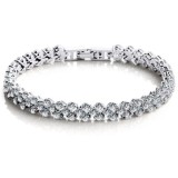 Cumpara ieftin Bratara Tennis Argintie cu Zirconiu, 18 cm - Bijuterie Eleganta