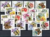 FUJEIRA--FLUTURI-Serie de 18 timbre nestampilate MNH, Nestampilat