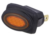 Comutator Basculant ON-OFF 10A 250V Portocaliu IP65